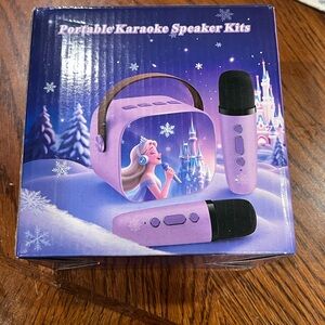 Purple Portable Karaoke Speaker Kit